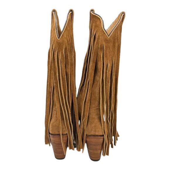 Brother Vellies Atlas Fringe Western Boots Size 6 Suede New - Picture 4 of 8